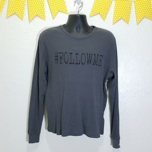 #FollowMe Dark Gray Cotton Thermal Shirt P2